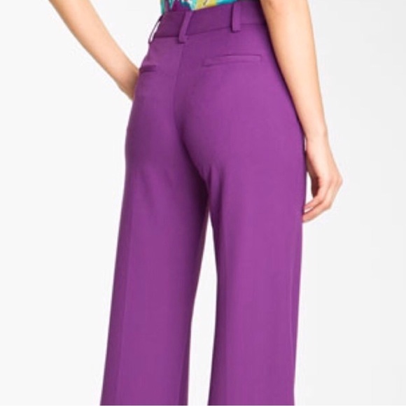 Nanette Lepore Purple Canoodle Pants Size 2 - Picture 3 of 12